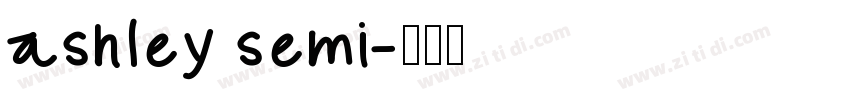 ashley semi字体转换